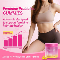 Gummies Probiotiques Véganes OEM/ODM pour la Santé Vaginale des Femmes Adultes – Sans Sucre, Sans Gluten, avec Orme Rouge