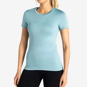 Women T Shirt Short Sleeve Top T Shirt Gym Fitness For Women Activewear Stretchy Women Sport T-Shirt