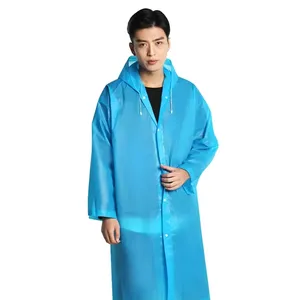 热卖便携式雨衣雨披定制标志带防水兜帽和袖子服装