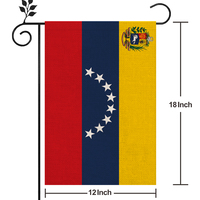Matériel de lin de haute qualité Venezuela pour drapeau d'État extérieur 12*18 dans différents styles au choix
