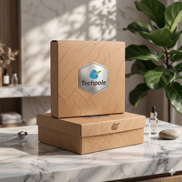 Ensemble de boîtes en papier et porte-gobelets personnalisés pour la restauration rapide, à emporter, pour poulet frit, sushi, desserts, en utilisant des matériaux recyclés