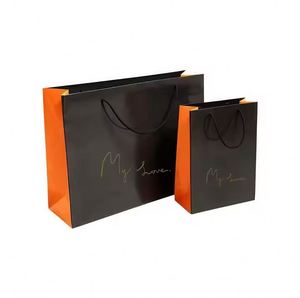 Custom Logo Biodegradable Gift Shopping Garment <b>Bag</b> Paper Paper <b>Bag</b> With Handle Wrapped in White Kraft Paper <b>Bag</b> - Product Image 3