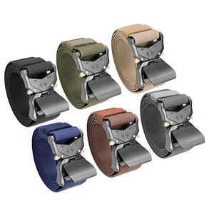 Outdoor-Gürtel mit Aluminiumschnalle, Modisch Verstellbarer Elastischer Stoff-Web-Nylon-Taktik-Herren-Gürtel mit Wunschlogo - Product Image 5