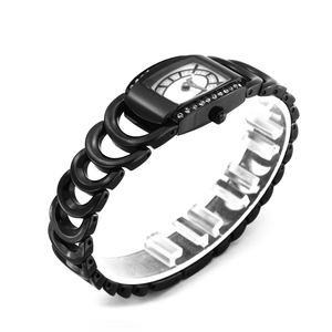 นาฬิกาข้อมือสตรีสแตนเลสสตีลทรงสี่เหลี่ยมหรูหรา นาฬิกาแฟนซี - Product Image 5