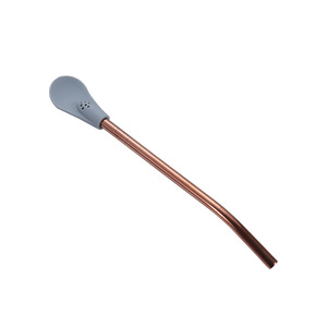 Cuchara de acero inoxidable 304 con pajita de silicona para bebidas, cuchara mezcladora de café extraíble con filtro, cuchara para té. - Product Image 5