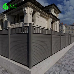 Valla decorativa WPC, materiales de PVC, madera, plástico, para vallas de jardín, paneles de enrejado, barandilla - Product Image 2