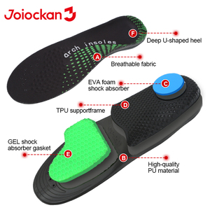 แผ่นรองรองเท้าแบบโค้งสูง รองรับแรงกระแทกได้ดี พื้น PU ดูดซับแรงกระแทกหลายระดับ ปรับได้ เพิ่มความสบาย - Product Image 4