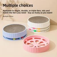 Grand lit-griffoir rond pour chat, robuste et anti-usure, pour le repos et le jeu des chatons, fournitures pour animaux de compagnie