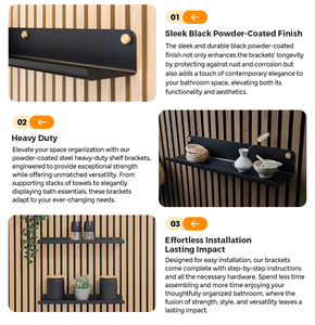 Nhiều kích cỡ thép gắn Kệ hẹp kệ rộng cho tấm Tường gỗ âm thanh - Product Image 5