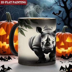 Frosted Black <b>Ceramic</b> <b>Mug</b> 11oz Heat Activated Daily Tea Cup - Product Image 6