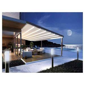 <span class=keywords><strong>Pergola</strong></span> Motorizzata Retrattile Pieghevole in PVC Impermeabile con Telecomando per Balcone, Giardino Esterno, Patio, Tettoia Ombreggiante - Product Image 6