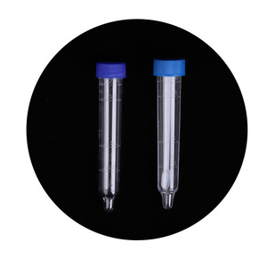 Tube à essai en plastique pour sédiments urinaires, 12 ml, bouchon à vis, gradué, pour usage médical - Product Image 1