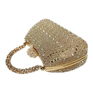 Bolsos de mano de lujo con diamantes de imitación para mujer, bolsos de fiesta de diseñador, bolsos de noche portátiles, bolsos tote y bolsos bandolera para mujer, novedad 2024 - Product Image 4