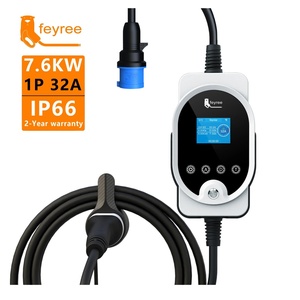 Nouvelle station de recharge portable pour VE 32A, Type 2 IEC 62196-2, chargeur rapide AC Niveau 2 22KW, garantie 24 mois, câble de 5 mètres - Product Image 2