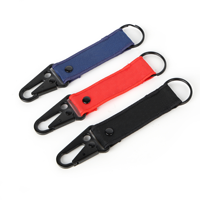 Cordón Ajustable de Nylon para Llaves con Gancho Metálico y Logotipo Bordado, Correa Corta Resistente para Muñeca, para Llaves de Coche, Tarjetas de Identificación, Accesorios de Bolsa