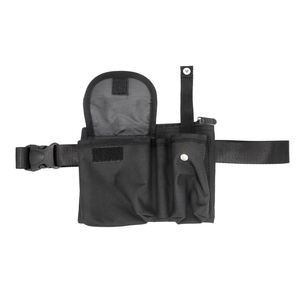 Riñonera Ligera de Nailon Negra para Exteriores, Bolsa Bandolera para Walkie Talkie, Práctica Bolsa Porta Móvil - Product Image 6