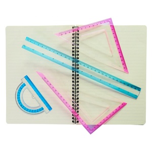 Ensemble de règle en plastique, <span class=keywords><strong>4</strong></span> pièces de 12 pouces, <span class=keywords><strong>pour</strong></span> les mathématiques, le prix d'usine, personnalisées - Product Image 2