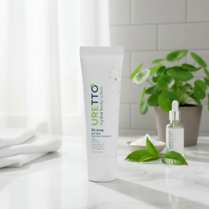 URETTO 200ml Loción Corporal Orgánica Hidratante con Ácido Hialurónico de Árbol de Té y Centella Asiática - Hidratación Profunda, Antienvejecimiento, Reparación, Estimulación de Colágeno - Product Image 3