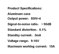 Amplificador de Audio BT de Doble Propósito con Ajuste de Ecualización, Compatible con Hogar, Auto, Karaoke al Aire Libre, Procesamiento de Efectos de Sonido, Amplificador de Potencia