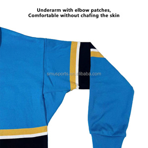 Maglia Personalizzata a Maniche Lunghe a Righe Stile Polo da <span class=keywords><strong>Rugby</strong></span> Realizzata su Ordinazione in Poliestere/Cotone per Abbigliamento da Calcio - Product Image 6