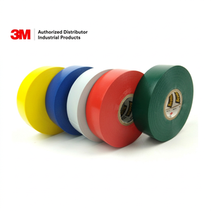 Ruban adhésif électrique sensible à la pression résistant à la chaleur 3M <span class=keywords><strong>Scotch</strong></span> 35 en vinyle, disponible en vert, noir, jaune, rouge, <span class=keywords><strong>gris</strong></span>, blanc, avec codage couleur - Product Image 1
