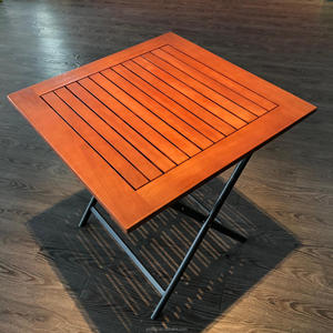 Meubles de jardin d'extérieur, table pliante en eucalyptus FSC F1 - Product Image 4