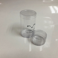 Boîte cylindrique transparente en plastique rigide, boîte à gâteau transparente, boîte cadeau jetable pour gâteau