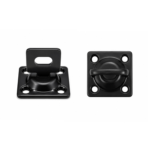 Loquet de sécurité robuste <span class=keywords><strong>en</strong></span> laiton et acier moderne avec vis de fixation pour portail, porte, abri, armoire, boîte à outils - Product Image 2
