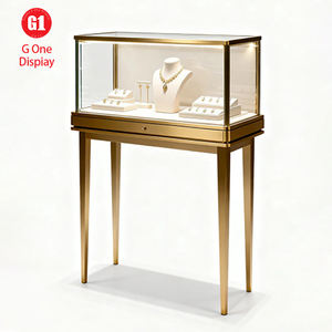 Vitrine longue sur mesure moderne couleur personnalisée pour montres et bijoux, marque PENBO, service ODM OEM, présentoir de kiosque à bijoux pour centre commercial - Product Image 1