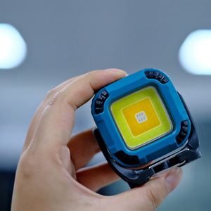 Mini Square <b>Work</b> <b>Light</b> W8129 1 Rechargeable Led Portable Outdoor Camping Maintenance <b>Light</b> Blue Yellow - Product Image 1