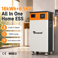 Batterie au lithium 51,2 V 314 Ah 10 kWh 15 kWh 16 kWh 20 kWh pour système de stockage solaire domestique, plus de 10 000 cycles, batterie LiFePO4 à décharge profonde avec BMS