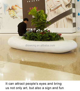 Y849 Fiberglass Decorative Artistic Planter Bench Modern Art <b>Tree</b> Seating for Public Parks Community Gardens School & Library - Product Image 2