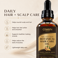 Huile capillaire OEM : Huile de croissance rapide pour cheveux avec gingembre, sérum anti-chute et traitement du cuir chevelu, produit de beauté pour hommes et femmes