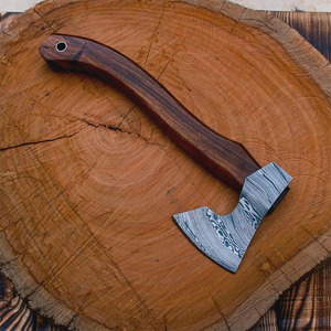 Premium Forged Durable OEM Factory Supply Handmade Damascus Steel Tomahawk <b>Axe</b> Hatchet Ergonomic Rose Wood <b>Handle</b> Survival Use - Product Image 5