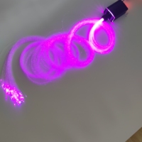 Kit d'éclairage LED à fibres optiques pour arbre, rideau lumineux