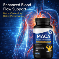 Capsules de racine de maca, complément alimentaire à base de plantes, poudre de racine de maca, soutien énergétique et vitalité, marque privée OEM ODM