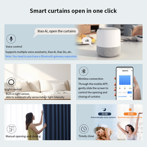 Moteur <span class=keywords><strong>de</strong></span> rideau électrique moderne Tuya WiFi Bluetooth, télécommande, batterie rechargeable Type-C, pour maison et <span class=keywords><strong>salle</strong></span> <span class=keywords><strong>de</strong></span> <span class=keywords><strong>bain</strong></span> - Product Image 2
