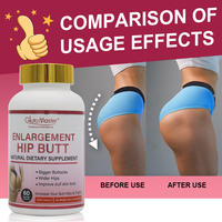 Cápsulas para Caderas y Glúteos Grandes en 3 Días, Suplementos de Belleza para Reafirmar y Mejorar el Volumen de Caderas y Glúteos