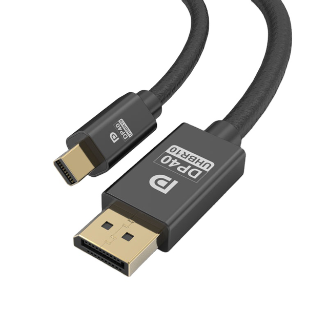 DP 2.1 Cable Gold Plated Supports 40gbps 16k@60hz 8k@60hz 4k@165hz Mini DP to DP DP Cable