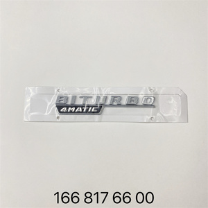 Insigne d'emblème latéral brillant <span class=keywords><strong>Biturbo</strong></span> <span class=keywords><strong>4MATIC</strong></span> STZT 1668176600 pour autocollants de carrosserie <span class=keywords><strong>Mercedes</strong></span>-BNEZ C43 W205 W204 GLC43 X253 GLE43 W167 - Product Image 5