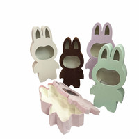 Vente chaude En stock Mignon En Peluche En Forme De Poupée Velours Tissu Fleur Coffrets Cadeaux En Gros
