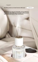 Parfum d'aromathérapie pour voiture Shentu |   Évaporation naturelle |   Sans électricité |   Parfum longue durée |   Bouteille en verre élégante |   15x10cm |