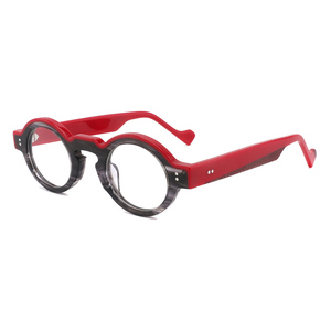 Monturas de Gafas Redondas de Aro Completo, Color Sólido, Unisex, Anti-UV, Corrección de Visión para Adultos, Forma Ovalada, Estilo Retro - Product Image 6