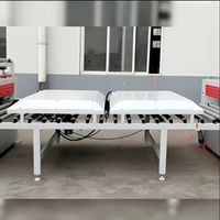 Machine de laminage automatique pour le travail du bois, panneaux MDF, panneaux de particules, film PET, PVC, HPL, ligne de laminage