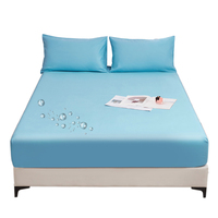 Drap-housse imperméable en polyester pongé, plusieurs couleurs, protège-matelas pour la maison et l'hôpital, fourniture directe d'usine, ODM & OEM