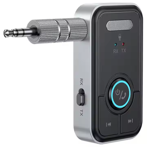 HG Bluetooth 5,3 Transmisor y receptor Inalámbrico 3,5mm Adaptador Bluetooth Adaptador de <span class=keywords><strong>audio</strong></span> Bluetooth de baja latencia para TV Coche PC <span class=keywords><strong>MP3</strong></span> - Product Image 1