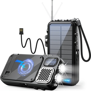 Radio de Manivela Solar Personalizable para Exteriores, Supervivencia, Camping, Banco de Energía de Emergencia con Dinamo, Altavoz Inalámbrico y Linterna LED - Product Image 3