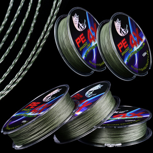 Ligne PE verte armée personnalisée de 100m tressée à 4 brins Monofilament Tippet ligne de pêche <span class=keywords><strong>pour</strong></span> la pêche <span class=keywords><strong>au</strong></span> <span class=keywords><strong>leurre</strong></span> Ocean Lake River Stream - Product Image 2