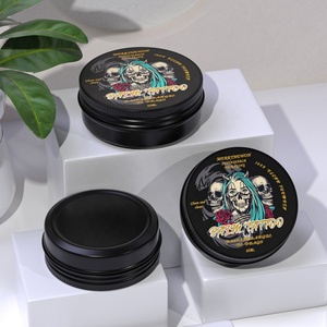 60ml 2oz Round OEM Cosmetic Tin Aluminum Jar with Screw Cap for Beard Balm Lotion Wigs - Product Image 4