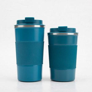 Đôi tường cà phê du lịch nhiệt cách điện cốc 304 thép không gỉ Matt cà phê đen <span class=keywords><strong>Mug</strong></span> với nắp - Product Image 4